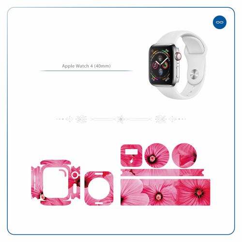 Apple_Watch 4 (40mm)_Pink_Flower_2